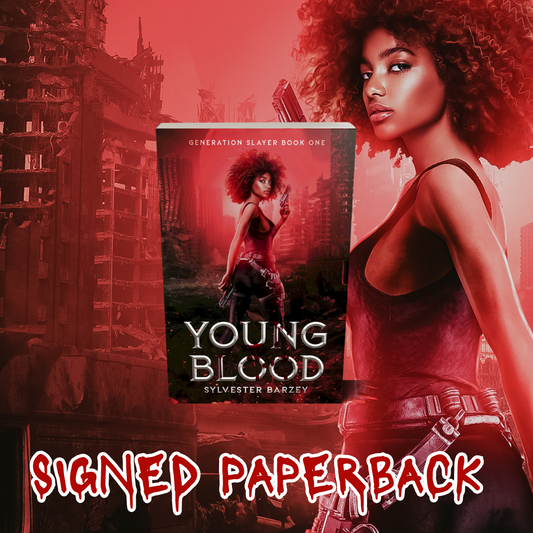 Damaged Signed Young Blood Paperbacks