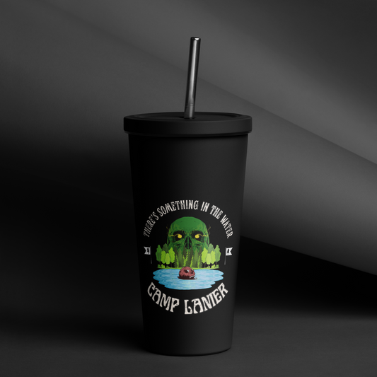 Camp Lanier Insulated tumbler with a straw