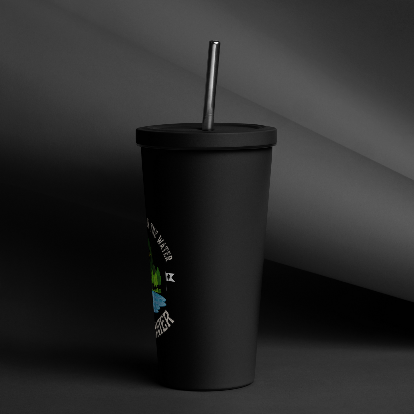 Camp Lanier Insulated tumbler with a straw