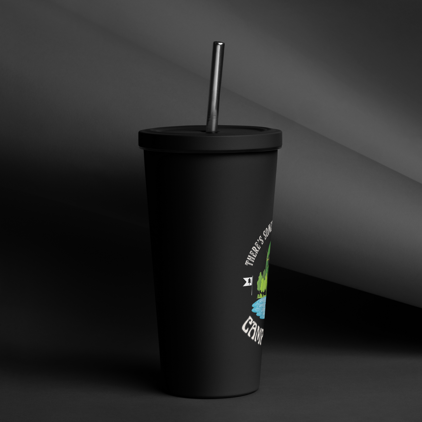 Camp Lanier Insulated tumbler with a straw