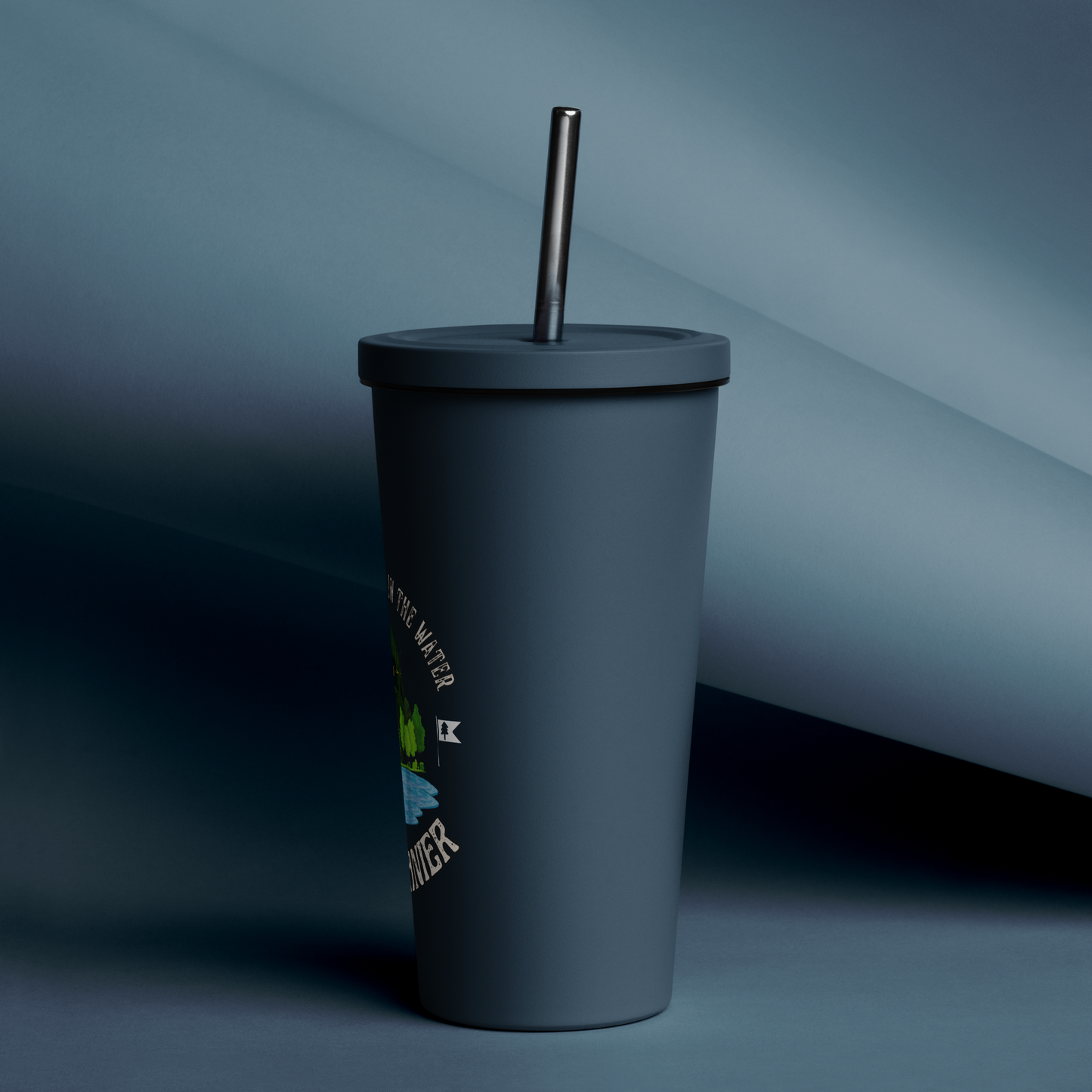 Camp Lanier Insulated tumbler with a straw