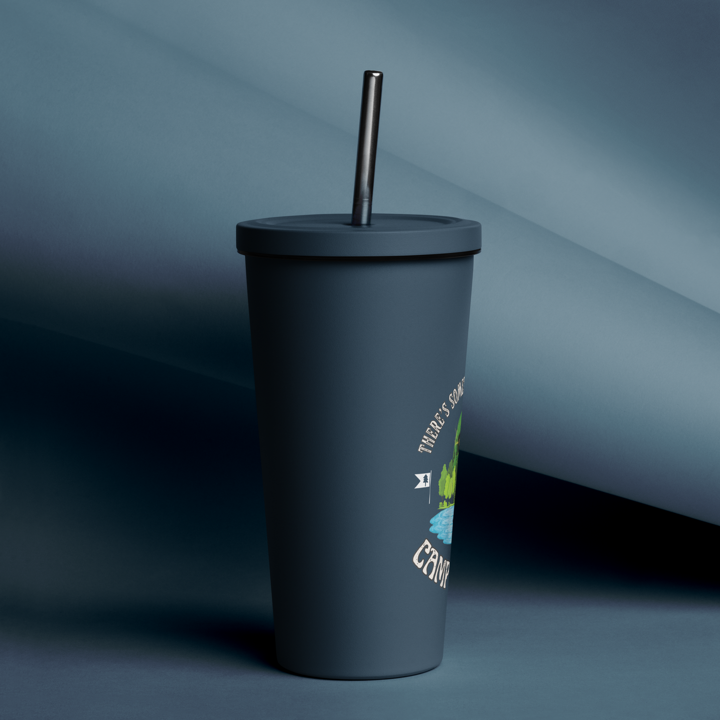 Camp Lanier Insulated tumbler with a straw