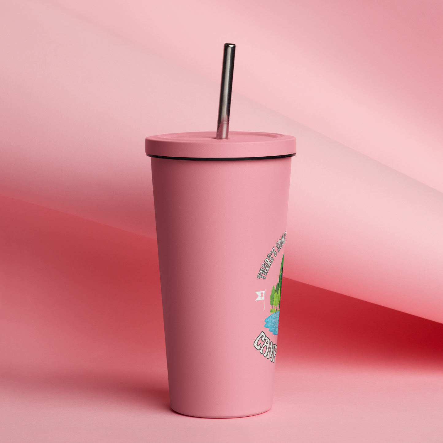 Camp Lanier Insulated tumbler with a straw