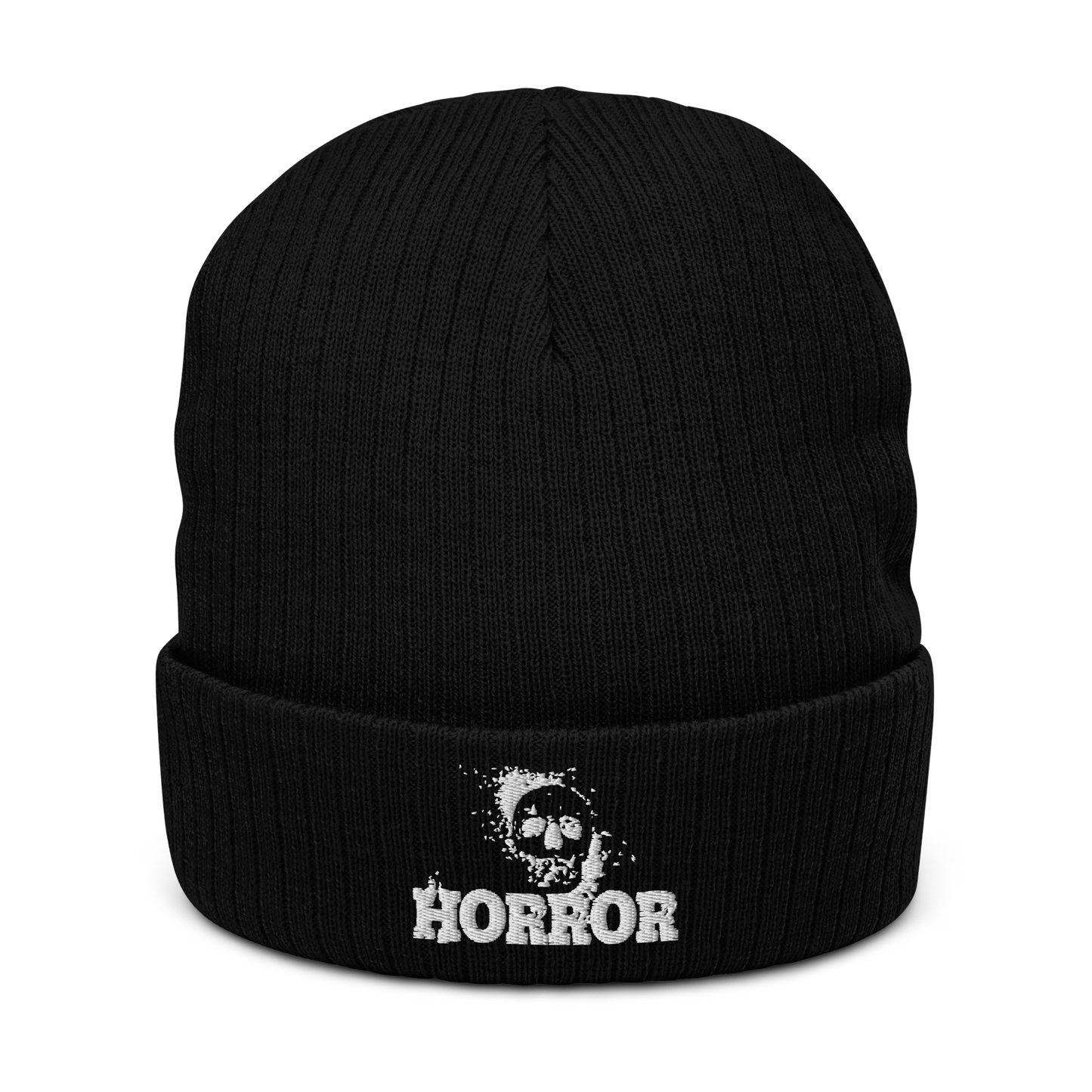 Horror Ribbed knit beanie