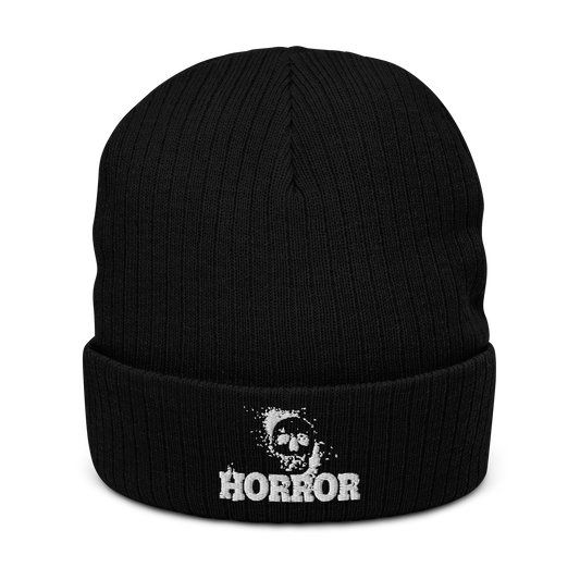 Horror Ribbed knit beanie