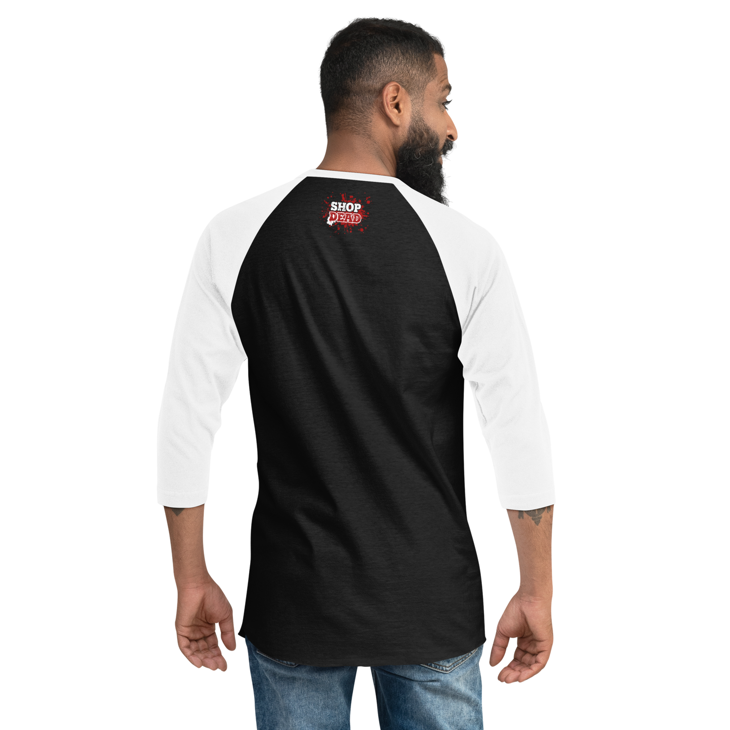 Easily Horror 3/4 sleeve raglan shirt