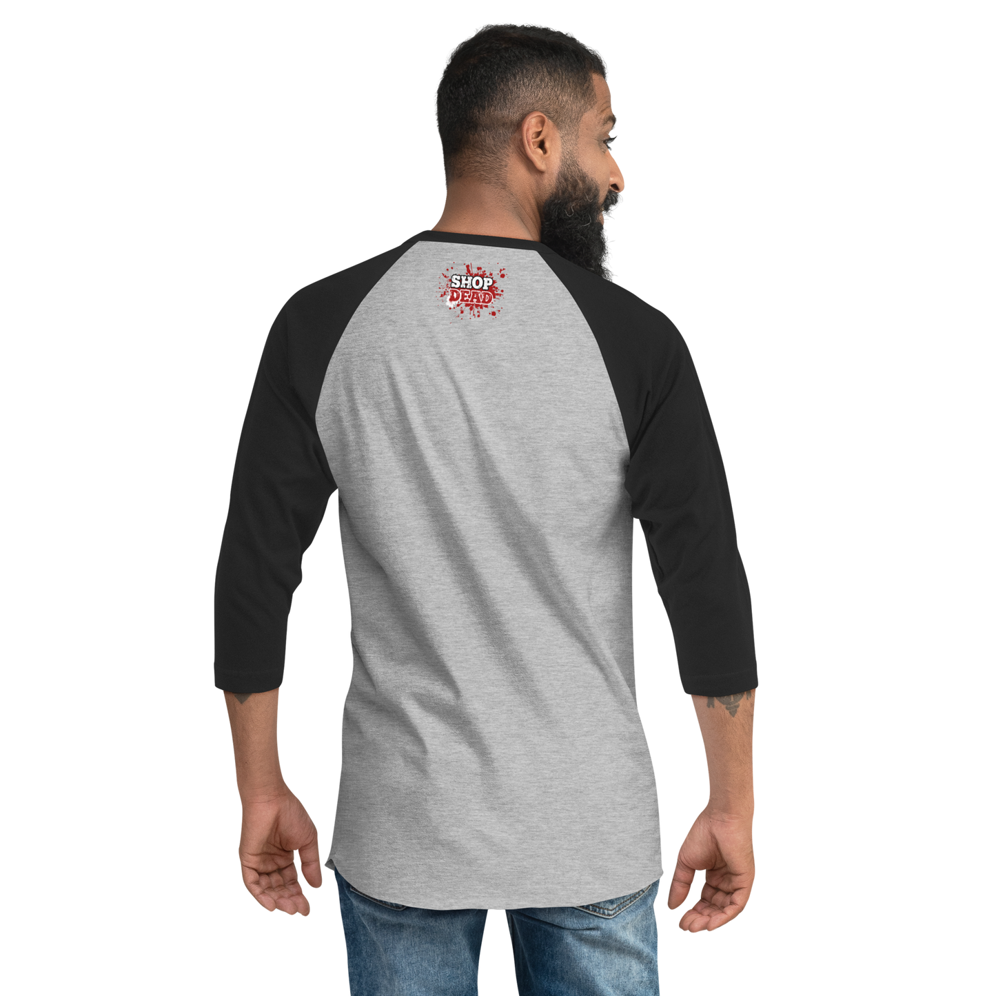 Easily Horror 3/4 sleeve raglan shirt