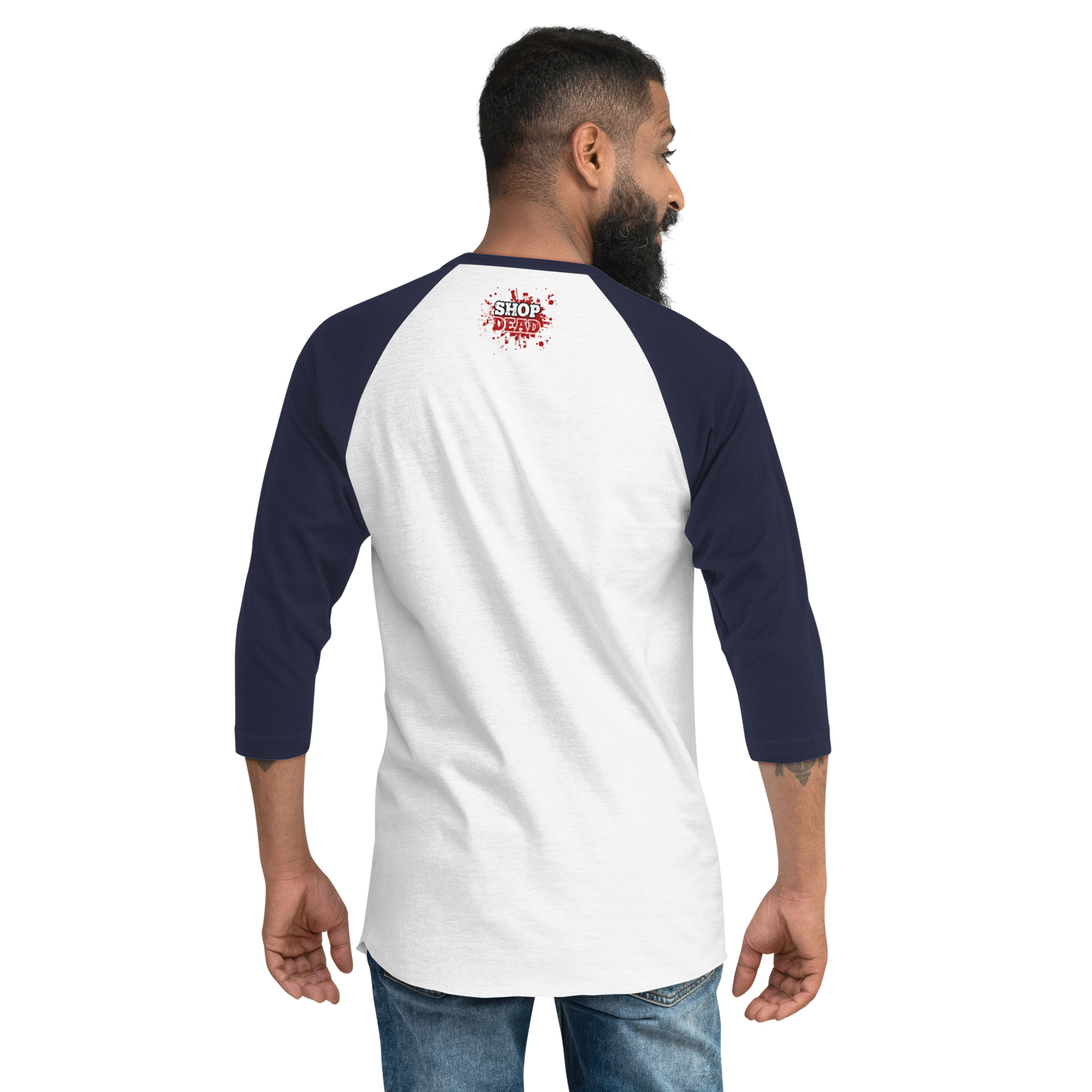 Easily Horror 3/4 sleeve raglan shirt