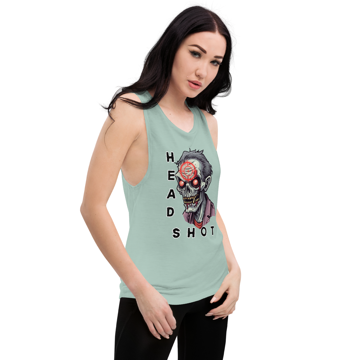 Head Shot Ladies’ Muscle Tank