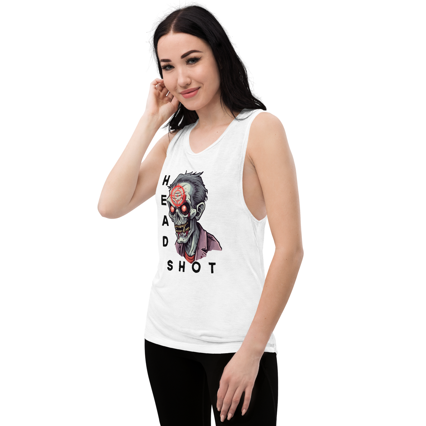 Head Shot Ladies’ Muscle Tank