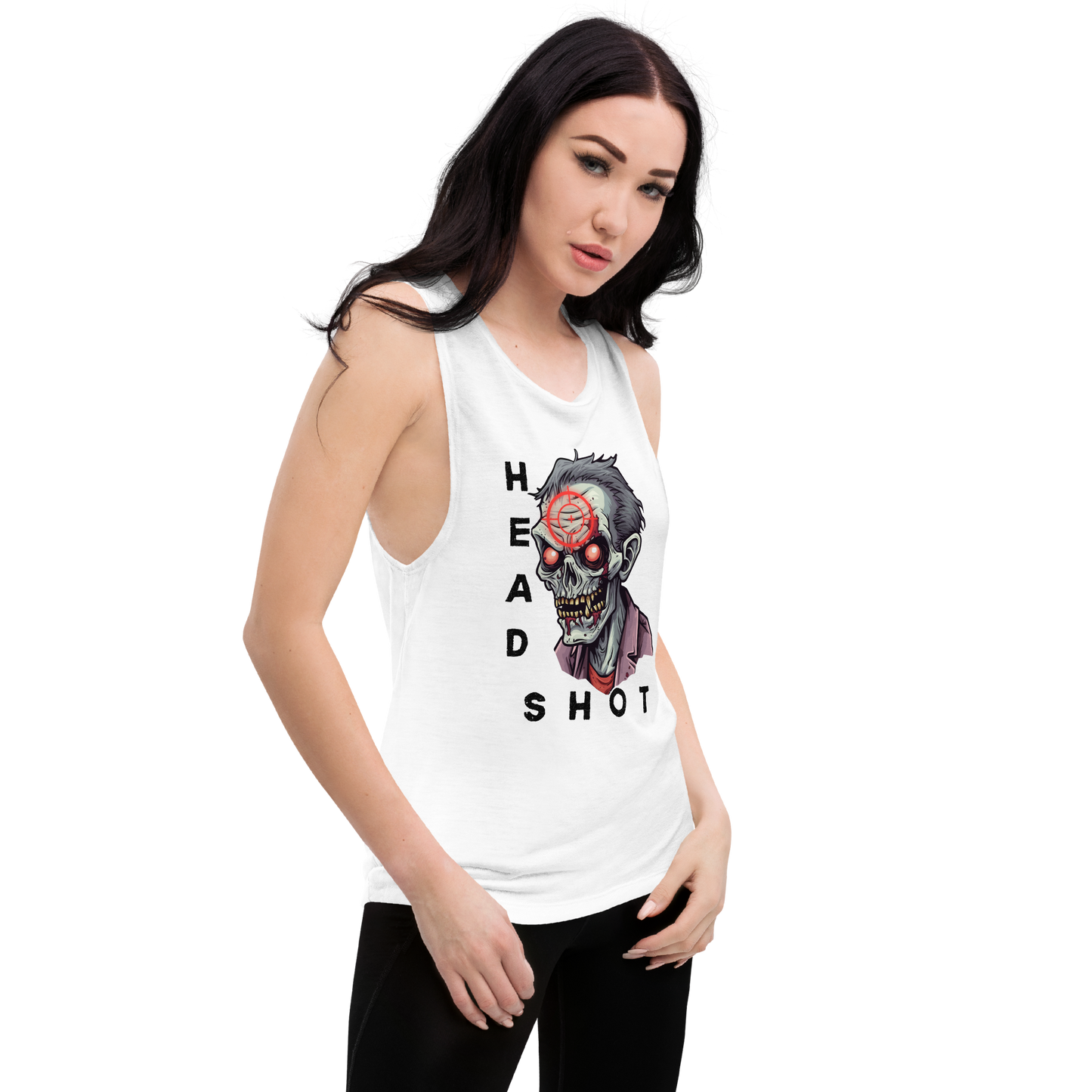 Head Shot Ladies’ Muscle Tank